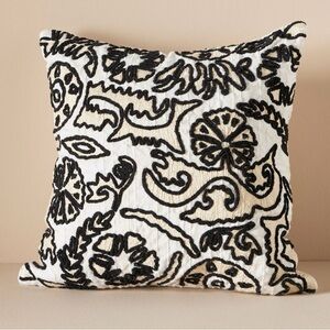 Anthropologie Embroidered Paola Pillow